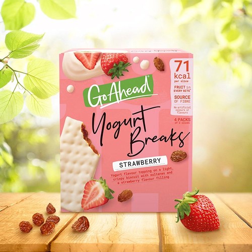 Go Ahead Strawberry Fruit Yogurt Breaks Snack Bars Multipack thumbnail 4