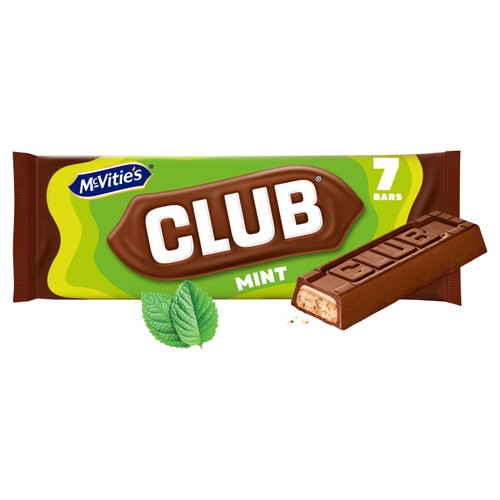 McVitie's Club Mint Biscuit Bar Multipack