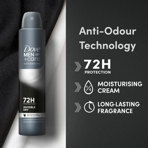 Dove Men+Care Advanced Antiperspirant Deodorant Invisible Dry thumbnail 5