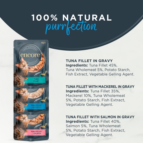 Encore Cat Gravy Pouch Fish Selection thumbnail 3