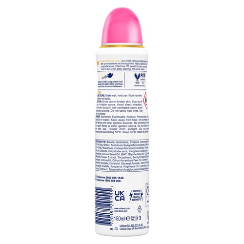 Dove Women Advanced Antiperspirant Deodorant Invisible Care Aerosol thumbnail 2