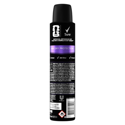 Sure Men Antiperspirant Deodorant Active Dry Aerosol thumbnail 7