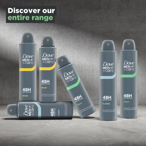 Dove Men+Care Antiperspirant Deodorant Fresh Aerosol thumbnail 4