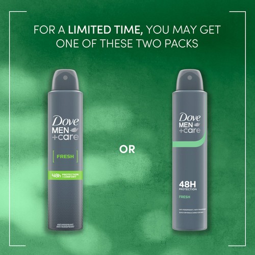 Dove Men+Care Antiperspirant Deodorant Fresh Aerosol thumbnail 6