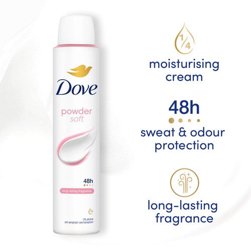 Dove Women Antiperspirant Deodorant Powder Aerosol thumbnail 6