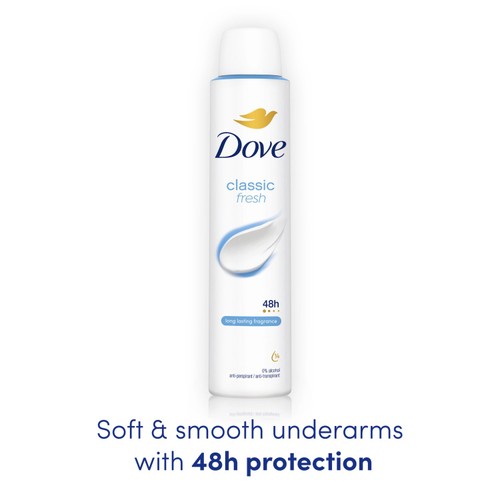 Dove Women Antiperspirant Deodorant Classic Aerosol thumbnail 6