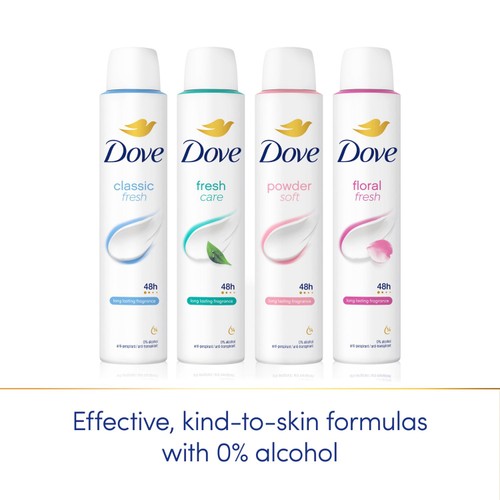 Dove Women Antiperspirant Deodorant Classic Aerosol thumbnail 7