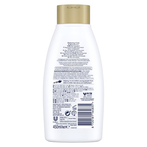 Dove Bubble Bath Soak Restoring Care Coconut & Cacao thumbnail 3