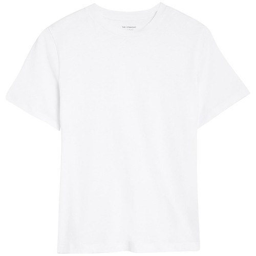 M&S Womens Collection Pure Cotton Everyday Fit T-Shirt, 10, White