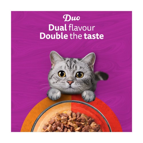 Whiskas 1+ Duo Meaty Combos Adult Wet Cat Food Pouches in Jelly thumbnail 3