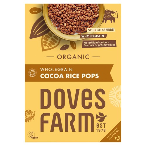 Doves Farm Organic Wholegrain Cocoa Rice Pops