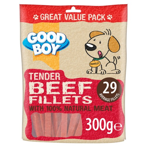 Good Boy Dog Treats Beef Fillets