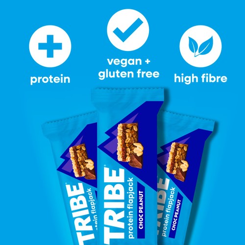 TRIBE Protein Flapjack - Choc Peanut thumbnail 3