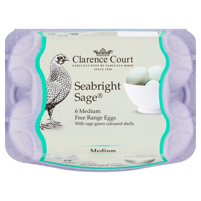 Clarence Court  Seabright Sage 6 Free Range Eggs thumbnail 2