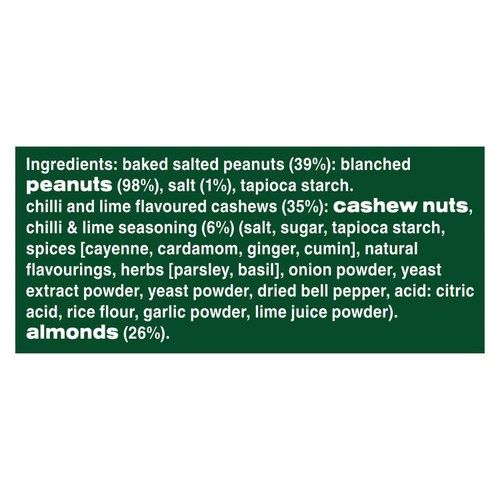 Graze Chilli & Lime Protein Mixed Nuts Sharing Bag Snack thumbnail 3