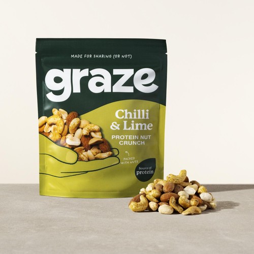 Graze Chilli & Lime Protein Mixed Nuts Sharing Bag Snack thumbnail 6