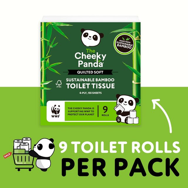 The Cheeky Panda Luxury Quilted Bamboo Toilet Tissue thumbnail 4
