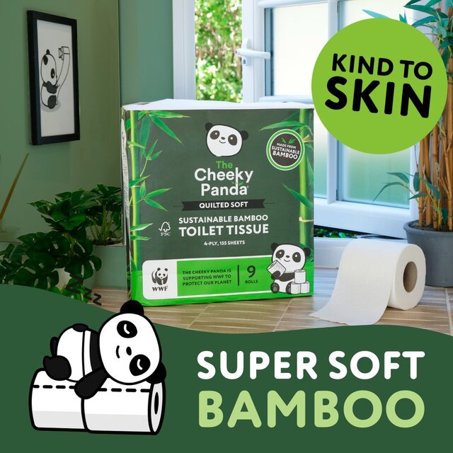 The Cheeky Panda Luxury Quilted Bamboo Toilet Tissue thumbnail 6