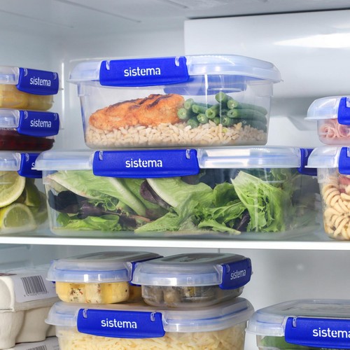 Sistema Klip It Plus 1L Containers 3 Pack Airtight Food Storage thumbnail 3