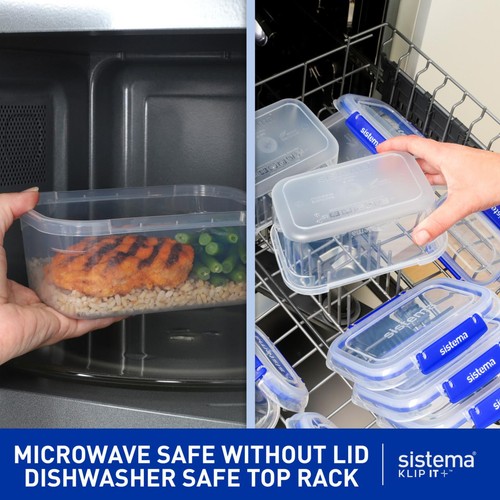 Sistema Klip It Plus 1L Containers 3 Pack Airtight Food Storage thumbnail 5