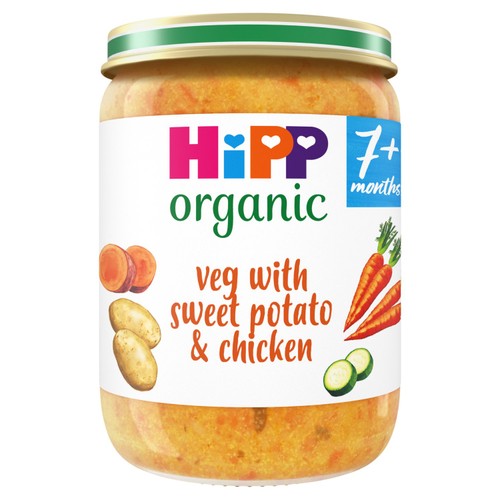 HiPP Organic Veg With Sweet Potato & Chicken Baby Food Jar 7+ Months