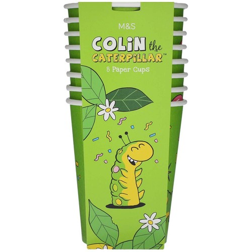 M&S Colin the Caterpillar Party Cups thumbnail 2