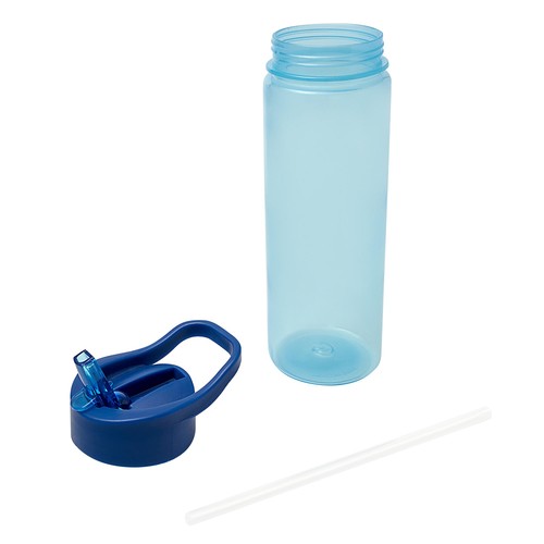 Polar Gear Personalised A-Z Sticker Water Bottle with Straw 600ml Navy thumbnail 3