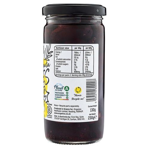 Realfoods Organic Kalamata Pitted Olives thumbnail 3