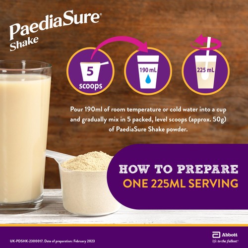 PaediaSure Shake, Vanilla Nutritional Supplement Powder, 1-10 Yrs thumbnail 5
