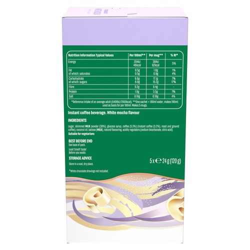 Starbucks Frothy Mixes - White Mocha 5 sachets thumbnail 4
