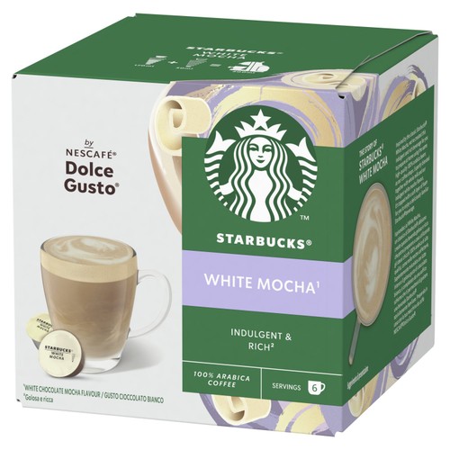 Starbucks by Nescafe Dolce Gusto White Mocha 6 Drinks thumbnail 7