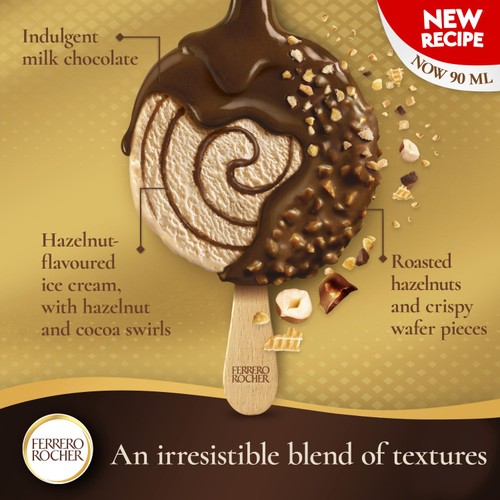 Ferrero Rocher Hazelnut Ice Cream Sticks thumbnail 3