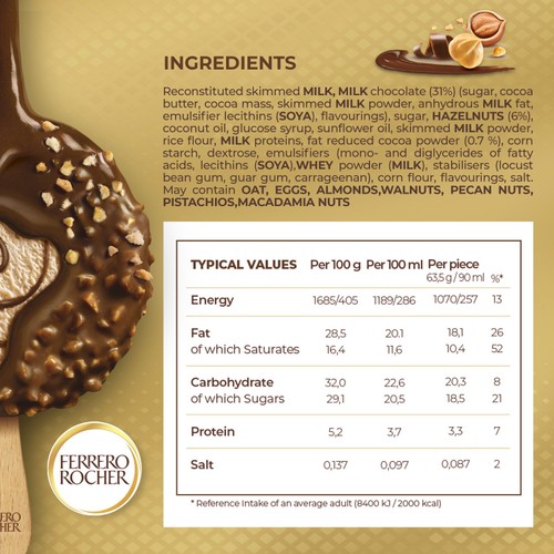 Ferrero Rocher Hazelnut Ice Cream Sticks thumbnail 4