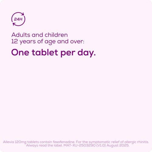 Allevia Hayfever Allergy Relief Tablets Fexofenadine thumbnail 6
