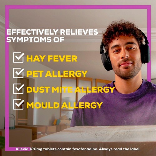 Allevia Hayfever Allergy Relief Tablets Fexofenadine thumbnail 4