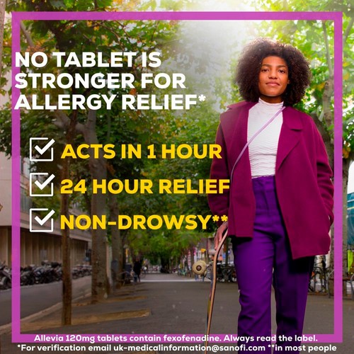 Allevia Hayfever Allergy Relief Tablets Fexofenadine thumbnail 5