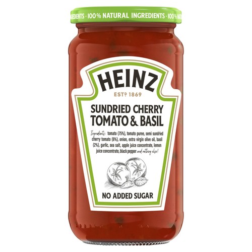 Heinz Sun Dried Cherry Tomato & Basil Pasta Sauce  thumbnail 2
