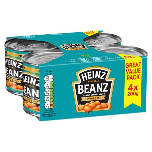 Heinz Baked Beans in Tomato Sauce thumbnail 2
