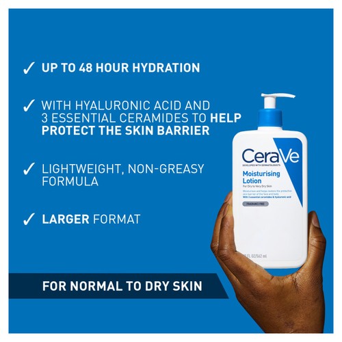 CeraVe Moisturising Lotion with Ceramides for Dry to Very Dry Skin thumbnail 2