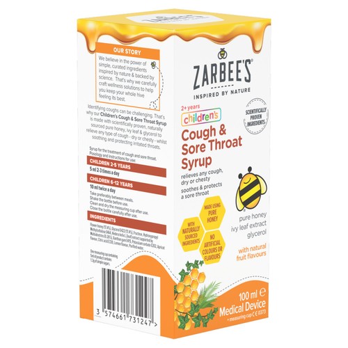 Zarbee's Children's Cough & Sore Throat Syrup thumbnail 6