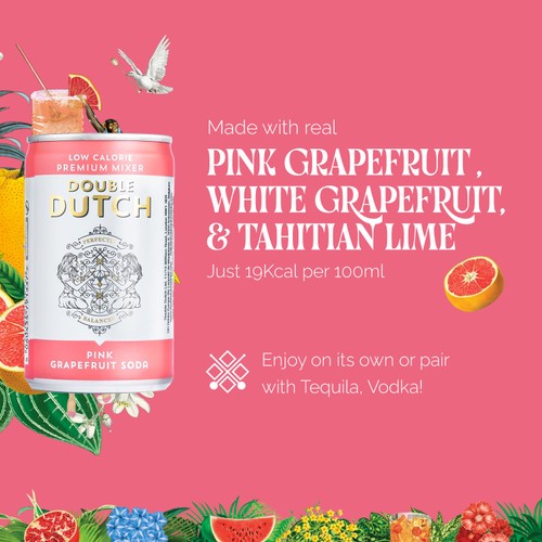 Double Dutch Pink Grapefruit Soda thumbnail 2