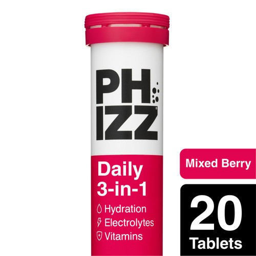 Phizz Mixed Berry 3-in-1 Hydration, Electrolytes and Vitamins Effervescent thumbnail 2