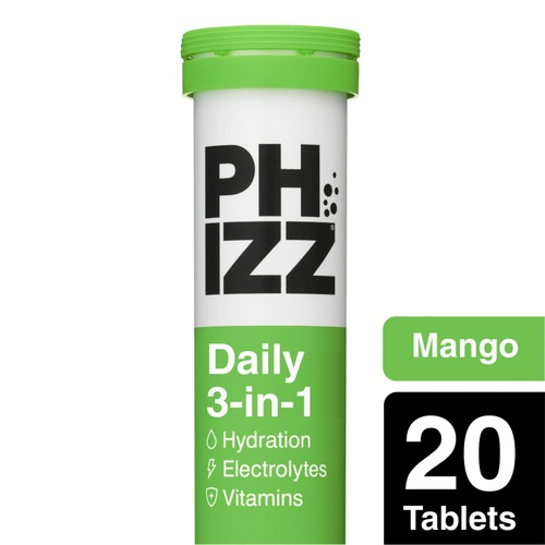 Phizz Mango 3-in-1 Hydration, Electrolytes and Vitamins Effervescent thumbnail 2