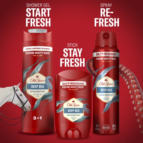 Old Spice Men's Deodorant Stick Deep Sea thumbnail 4