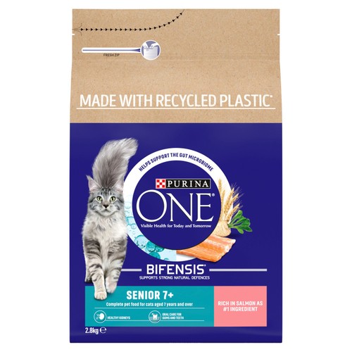 Purina One Senior 7+ Salmon Dry Cat Food
