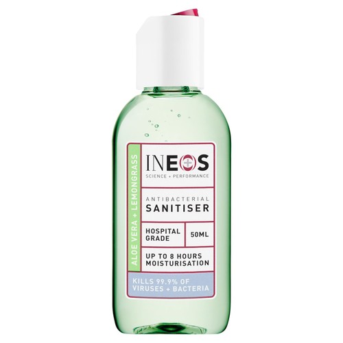 INEOS Anti Viral & Anti Bacterial Hand Sanitiser Gel Aloe & Lemongrass
