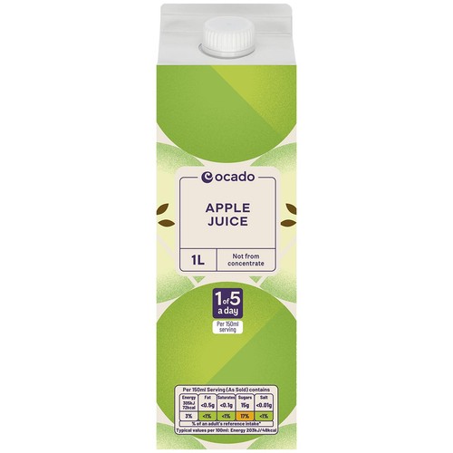 Ocado Apple Juice Not From Concentrate thumbnail 2