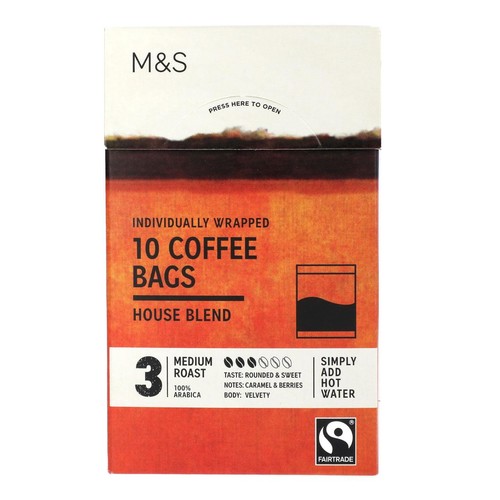 M&S 10 House Blend Coffee Bags
