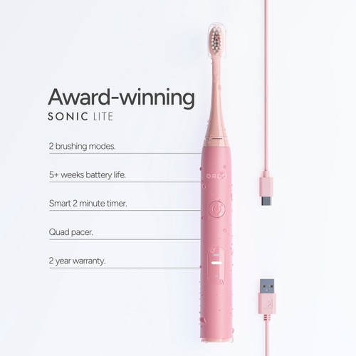 Ordo Sonic Lite Electric Toothbrush - Petal thumbnail 6