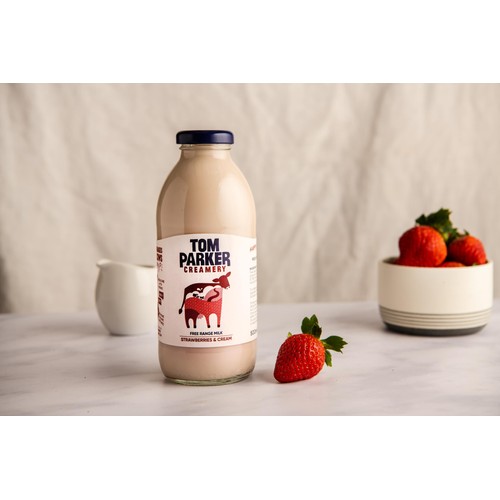 Tom Parker Creamery Strawberries & Cream Flavoured Milk thumbnail 4